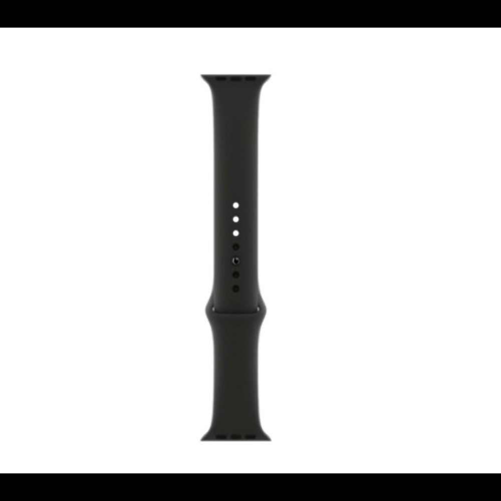 Black Apple Watch band Silicone size L